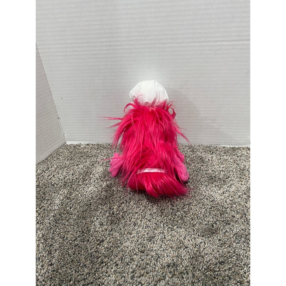 Plush Sesame Street Gonger Pink Excellent Chef Hat Apron SeaWorld - Picture 2 of 4